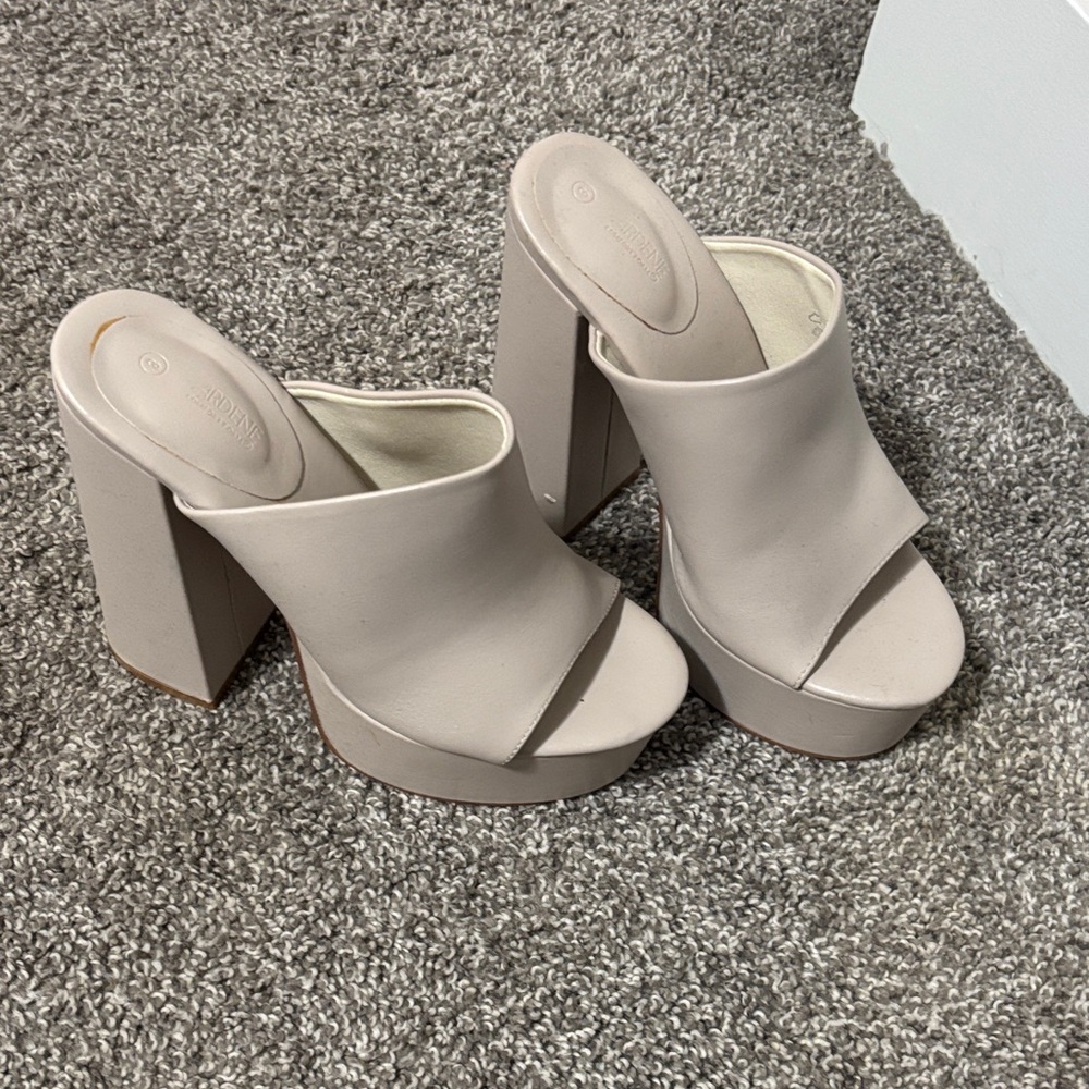 2/$20 Ardene Beige Platform Heels